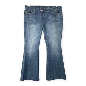 Old Navy Women’s Jeans Size 14 Blue Flare Bootcut Mid Rise Retro Denim Y2K